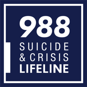 Infographic showing "988, Suicide & Crisis Lifeline"