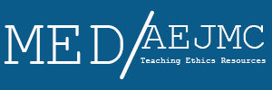 Logo for the "Media Ethics Division" of the Association for Educators of Journalism and Mass Communication