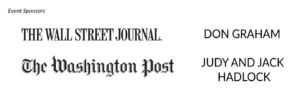 The Wall Street Journal, The Washington Post, Don Graham, Judy and Jack Hadlock